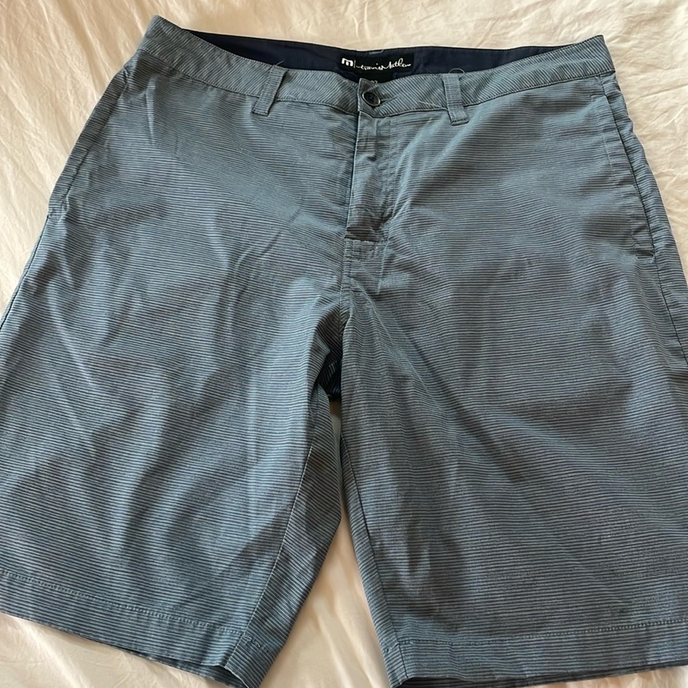 Blue Stripe Travis Mathew Shorts